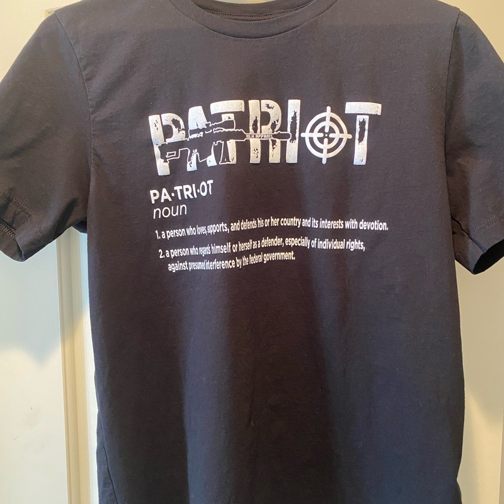 Patriot t shirt. Washed once and never worn.
